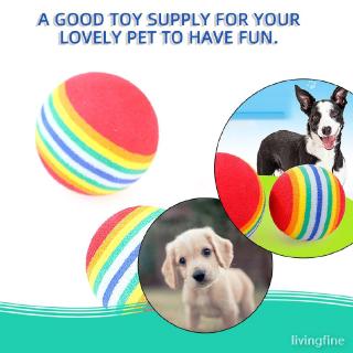 Ready Stork divertido juguete de entrenamiento para mascotas/pelotas de espuma de Color arcoíris/esponja EVA/Material/juguetes