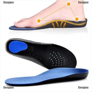 <dengyou> plantillas ortopédicas unisex con soporte de arco para pies planos eva alivio del dolor plantilla de zapatos (1)