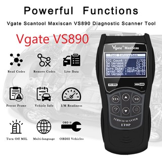 Escáner Vs-890 Obdii lector De Código De Lata-busto/códigotro/Multi Idiomas (2)