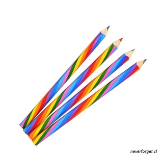 neverforget.cl 4 piezas lápiz arco iris lápiz estudiante lápiz arco iris lápiz diy pintura dibujo