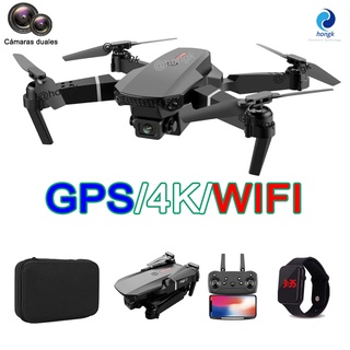 Dron HK52 Cámara dual para cámara HD GPS Quadcopter Drone, Wifi Transmisión en vivo Drone plegable