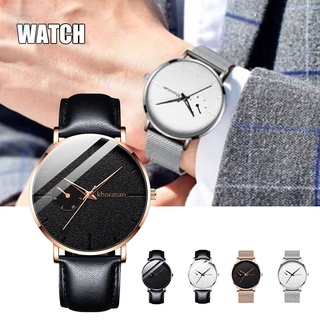 esa reloj de cuarzo para hombre con 4 cm de diámetro de superficie grande dial casual moda reloj de negocios regalos para hombres