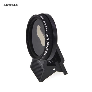 bay Adjustable 37mm Neutral Density Clip-on ND2 - ND400 Phone Camera Filter Lens for iPhone- Huawei- Samsung- Android- ios Mobile