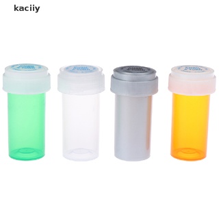 kaciiy 52ml plástico turn vial contenedor de almacenamiento de malas hierbas tarro píldora botella caja cl