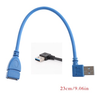 Pcf* USB A ángulo izquierdo/derecho 90 grados macho A hembra Cable adaptador Cable de extensión
