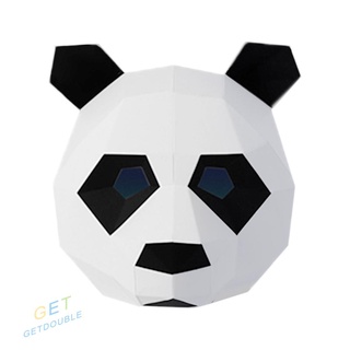 (GB) Creativo 3D de dibujos animados oso DIY cabeza moldes de papel cabeza completa máscara Cosplay máscaras