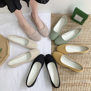💗Promoción💗Yogo Plus tamaño (35-43) Kasut Perempuan zapatos planos de las mujeres de la comodidad de las señoras pisos de jalea zapatos Kasut zapatos de tacón plano
