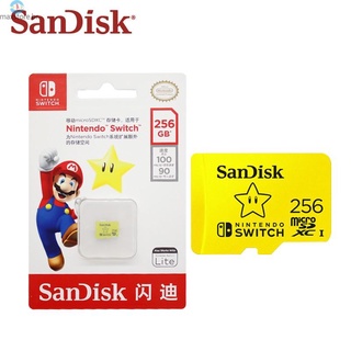Tarjeta De Memoria Sandisk SD Micro Class10 80Mb/s 64Gb/128/256/512 Para Nintendo Switch (1)