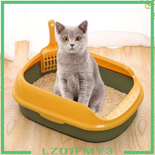 [precio De actividad] caja de arena para gatos, bandeja de arena para mascotas, bandeja para gatitos, inodoro, pala, color azul