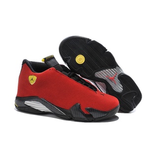 Nike NIKE Air Jordan Zapatos de baloncesto New Air Jordan 14 Ferrari Casual Shoes