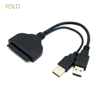 Yolo práctico USB 3.0 a SATA SATA Easy Drive Cable adaptador HDD de alta velocidad para disco duro de 2.5" Durable SSD HDD unidad de disco duro USB 3.0 convertidor/Multicolor