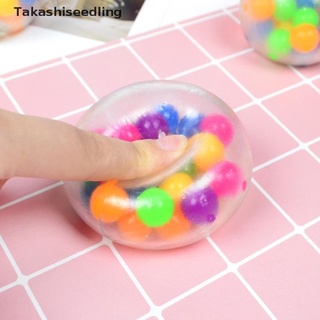 Takashiseedling/arco iris bola de presión de juguete cuentas de alivio del estrés bola pegamento de uva pellizco de los niños productos populares