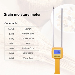 medidor de humedad digital portátil medidor de humedad de grano uso para maíz, trigo, arroz, cereales, harina de trigo tk100s (4)