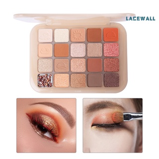 Lacewall Shadow Palette Chestnut Color Waterproof Eye Makeup Natural Makeup Effect 20 Eyeshadow Palette for Party