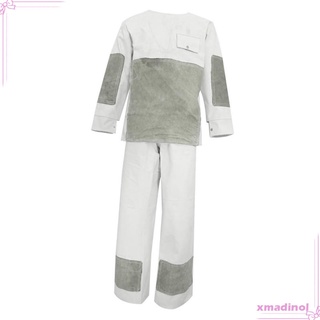 traje de soldadura largo abrigo pantalones delantal ropa de proteccin ropa para soldador