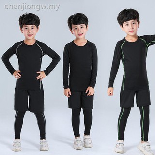 niños hombres 3 piezas traje de baño de manga larga deporte conjunto de natación baju renang