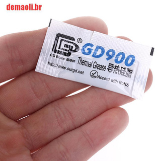 [demaoli] 10 x peso neto 0,5 g GD900 pasta de grasa térmica CPU disipador de calor C (3)