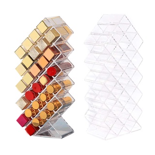 Cl [READY STOCK] 28 Grids Cosmetic Lipstick Jewelry Box Case Lipstick Storage Box PS Makeup Case