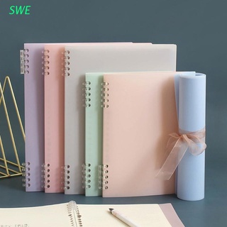 swe morandi color series esmerilado cuaderno carpeta a5 b5 cuaderno de papel núcleo de hoja suelta papeles de estudiante suministros de escritura