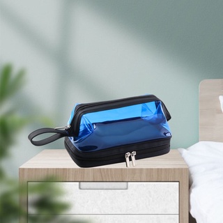 bolsa de aseo unisex impermeable transparente caso portátil de viaje dopp kit bolsa de lavado