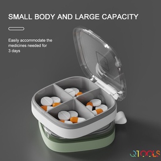 Mini caja De medicina Portátil a prueba De humedad con compartimientos