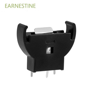 EARNESTINE - carcasa media redonda, color negro, soporte para celular, 5 unidades, CR2032, batería, 3 pines, botón, Multicolor