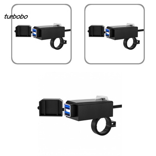 <turbobo> cargador universal impermeable para motocicleta/motocicleta/cargador usb dual para teléfono