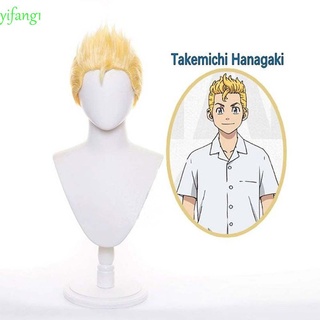 Yifang1 Tachibana Hinta Golden Anime Cosplay Cos negro Prop peluca Resistente al Calor scarlett acengers hombres pelucas