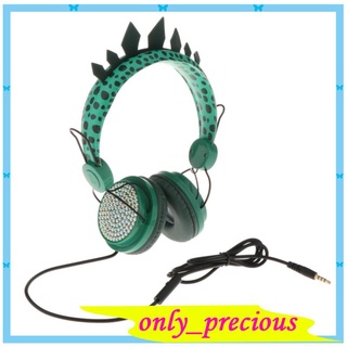 [chico Tienda Oficial] audífonos De dinosaurio Para niños niños Adolescentes/audífonos con cable De 3.5mm con diadema ajustable Sobre la oreja