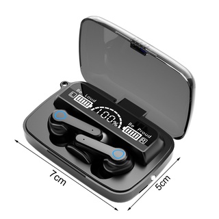m19 auriculares compatibles con bluetooth control táctil hifi abs no retardado bt 5.1 in-ear auriculares para deportes (5)
