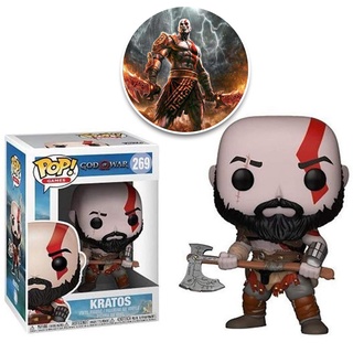 [READY STOCK] Funko Pop 269 God Of War Kratos Toy Vinyl Toys Action Figure Model ToyGifts for kids / Collectibles/
