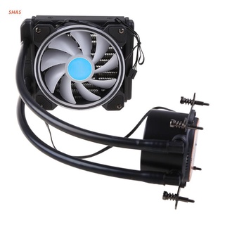 Shas PC caso 120mm ventilador líquido enfriamiento de agua CPU enfriador RGB disipador de calor integrado radiador Lga 1150 1151 1155 1200 1366 2011 Amd