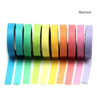 haircare - juego de 10 cintas adhesivas de 5 m, multicolor, largo, papel adhesivo (4)