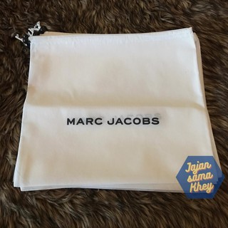Marc Jacobs - bolsa de polvo con cordón, funda de MJ, bolsa de polvo de Marc Jacobs, marca DB