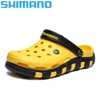 Shimano Men's and Women's Fishing Sandals, EVA Perforated Rubber Clogs, Garden and Beach Shoes, Autumn Flats, 2021