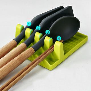 Útil cuchara descanso resistente al calor utensilios de cocina espátula de cocina soporte de herramientas (6)