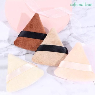 Softand clean Esponja Triangular De algodón suave Para Base/polvo/maquillaje/corrector