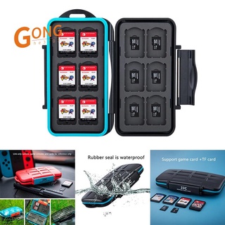 JJC Game Card Box Game Card Storage Bag for Sony PSV Card, TF Card, Nintendo Switch Card, Black, Type 1