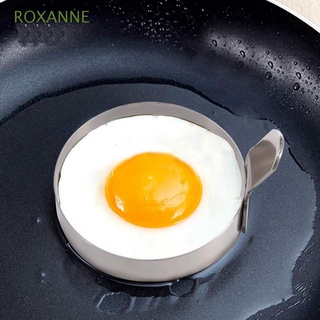 ROXANNE 2/4PCS Egg Ring Cooking Pancake Shaper Egg Frying Mold With Handle Kitchen Stainless Steel Round Nonstick Baking Omelette Mould