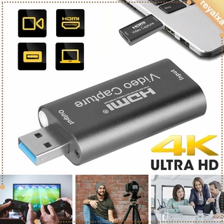 Mini tarjeta de captura de vídeo Ultra alta velocidad USB Video/Audio convertidor tarjeta adaptadora para juegos, Streaming (1)