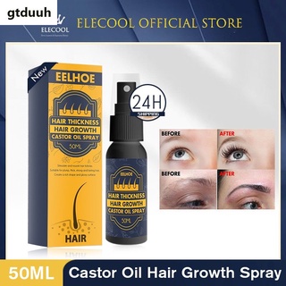 Ready eelhoe 50ml castor oil hair growth spray In stock