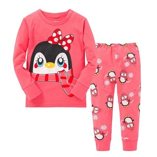 2 pzas lindos tops+pantalones de bebé/niñas/ropa de dormir/ropa de dormir/conjunto de pijama pj