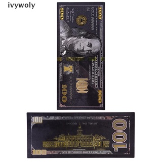 ivywoly lámina de oro negro antiguo usd 100 moneda dólares conmemorativos billetes decoración cl