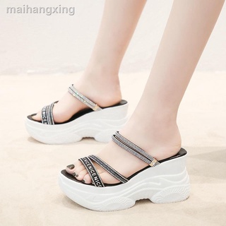 Sandalias mujer plataforma diamante pendiente con zapatos dos desgaste sandalias de tacón alto