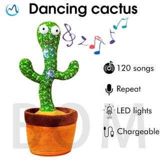Juguete de cactus bailarín Aprende a hablar sonidos divertidos 120 canciones musicales