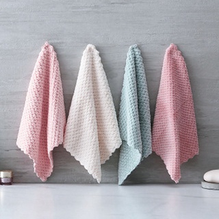 paño de limpieza del hogar anti-engrasa poliéster super absorbente toalla de plato para cocina (1)