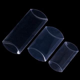 (decoración) 50pcs forma de almohada transparente pvc caja de caramelos embalaje caja de regalo boda fiesta favor a la venta (4)