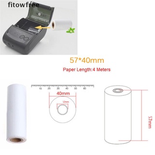 fitow rollo de papel de recibo térmico de 57 x 40 mm para móvil pos impresora térmica de 58 mm gratis