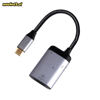 Cable compatible con USB C a HDMI tipo C a adaptador Thunderbolt 3 compatible con HDMI