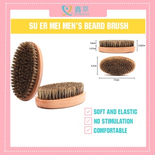 (Listo stock) venta directa de fábrica de cerdas de jabalí cepillo de madera maciza barba de los hombres personalidad estilo herramienta de limpieza barba